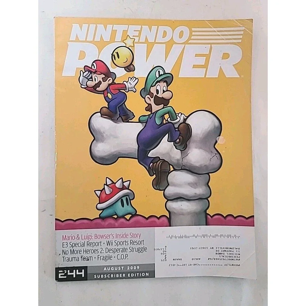 Nintendo Power Volume 244 Mario & Luigi Bowser's Inside Story No Poster